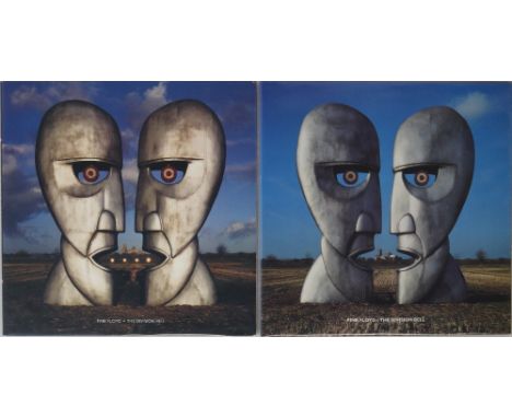 PINK FLOYD - THE DIVISION BELL - ORIGINAL UK &amp; US (BLUE VINYL) LPs. Excellent pack of the (both long out of print) UK and