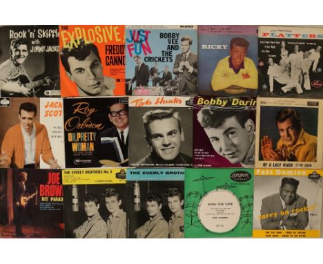 FATS DOMINO/ELVIS PRESLEY/R&amp;R - UK EPs. Mega selection of 28 original UK EPs loaded with tri-centres! Fats Domino (x10) t