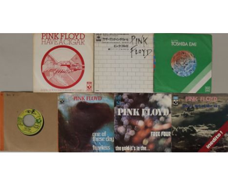 PINK FLOYD - EU/JAPANESE 7" RELEASES. Top selection of 7 x Dutch/Italian and Japanese pressing 7" with hard to find picture s