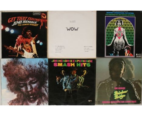 JIMI HENDRIX - LPs. Cool pack of 6 x LPs. Titles are Wow (private release of performances from Woodstock and Monterey - Ex/VG