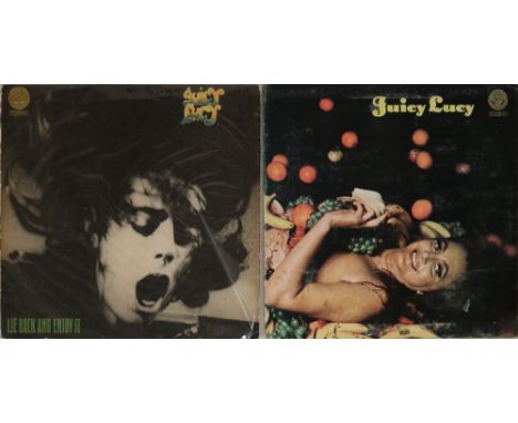JUICY LUCY - ORIGINAL UK VERTIGO SWIRL PRESSING LPs. Terrific bundle of the band's 2 Vertigo swirl LPs, these the 1st UK pres