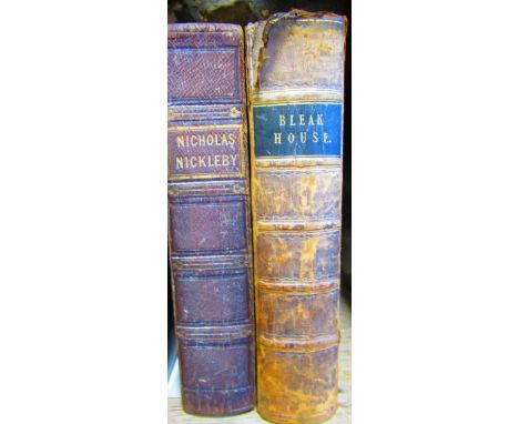 Dickins, Charles - Nicholas Nickleby published by Chapman &amp; Hall, London 1839 and Bleak House, published by Bradbury &amp