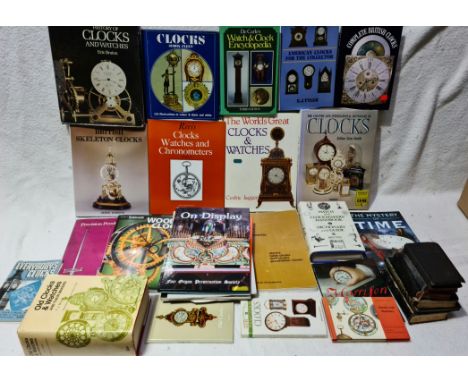 A box of clock and watch books.  