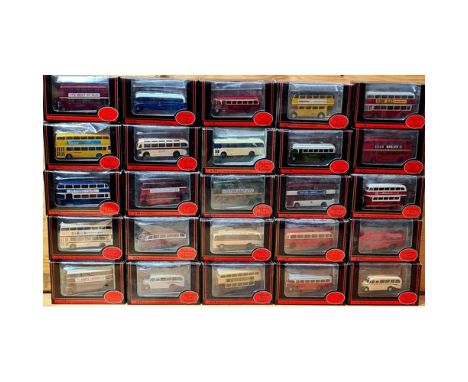 Approx. 25 boxed Exclusive First Edition die-cast model buses/coaches.  