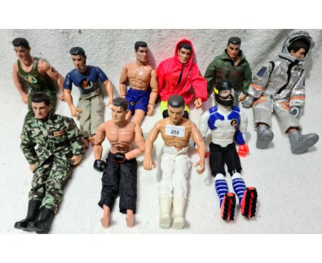 10 Action Man figures.  