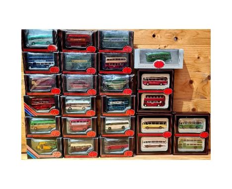 Approx. 25 boxed Exclusive First Edition die-cast model buses/coaches.  