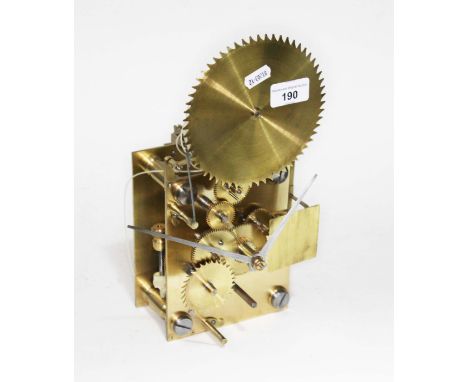 A brass clock movement.  