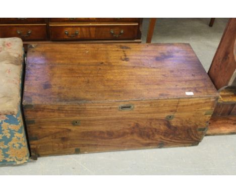 Large brass mounted trunk