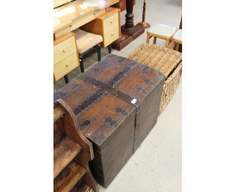 Iron bound trunk (oak)