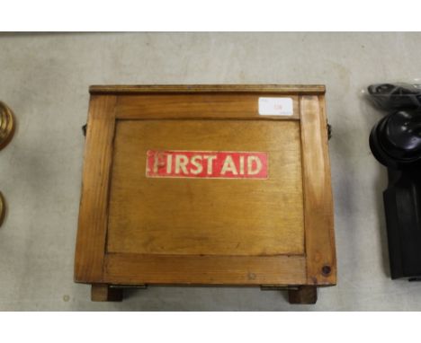 Vintage first aid box and contents