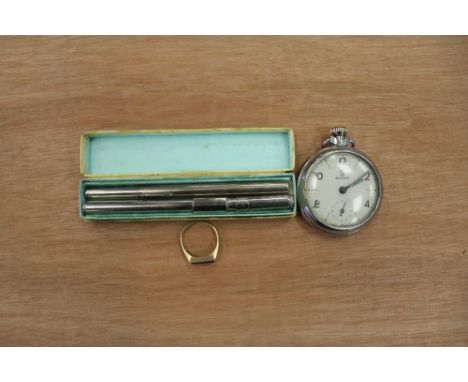 Safeguard Thermometer set, Pocket watch and 9CT gold ring