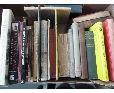 A tray of various books, including The Manual Of Theatrical Classical Dancing