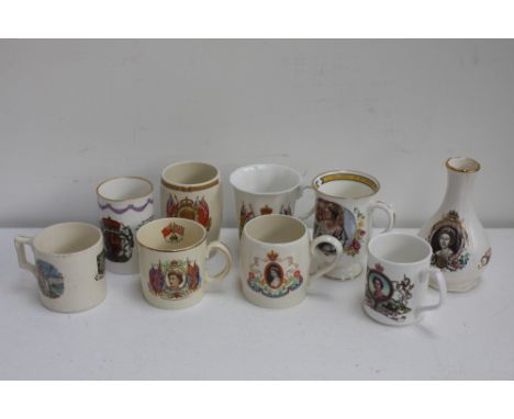 A quantity of commemorative ware to include J & G Meakin, Chown, Royal Worcester, Crown Ducal, Crown Staffordshire (9)