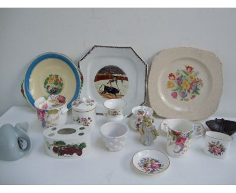 A quantity of china to include a Poole Pottery 'Francoise' plate decorated with blue flowers, Mason's Ironstone 'Strathmere' 