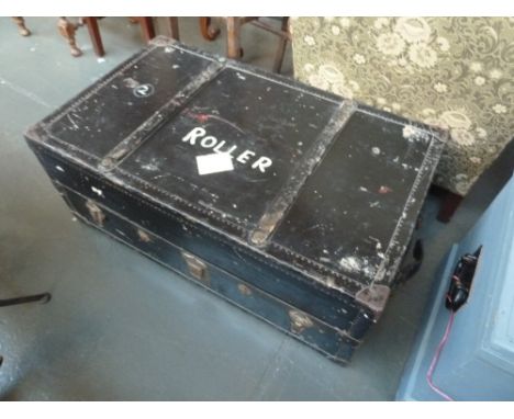 A large fitted travel trunk, by Madler, with various internal compartments, 92cmW x 53cmD x 36cmH