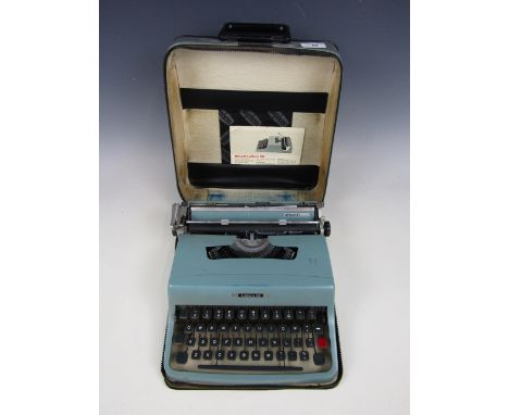 A vintage Olivetti Lettera 32 portable typewriter
