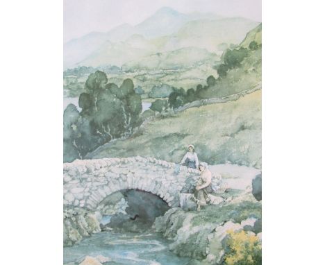 After Eric Richard Sturgeon (1920-1999) Babbling Brook, offset lithograph, signed by the artist with Fine Art Trade Guild bli
