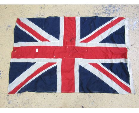 A vintage cotton Union Jack flag of multi-piece construction