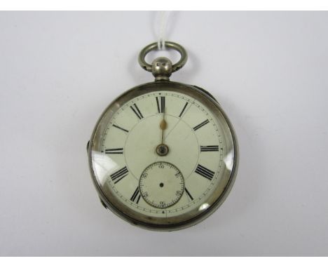 A silver pocket watch