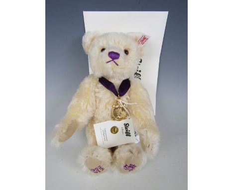 A Steiff 2012 limited edition Diamond Jubilee Teddy Bear, model No. 663659, 27 cm, with box and certificate of authenticity