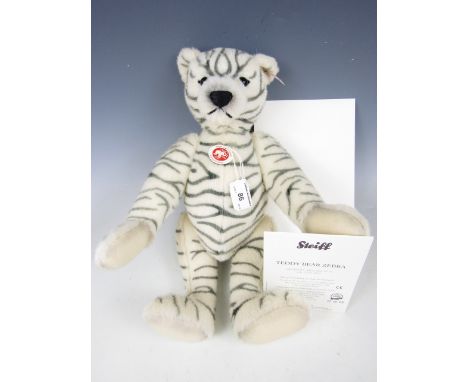 A Steiff 2009 limited edition Zebra, model number 420283, 40 cm, with box and certificate of authenticity