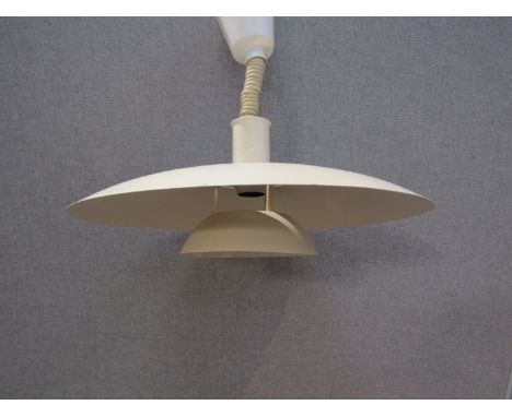 A Danish 'Lyfa' three tiered white ceiling light 