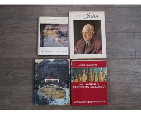 Four hardback art books including "The Norwich school of painters" by Harold Day, "The sketchbooks of Pablo Picasso," Augustu