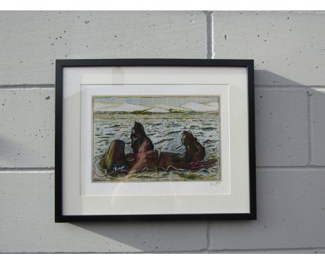 BILLY CHILDISH (b.1959) A framed limited edition art print "Chariot", signed with the artists gallows signature, and numbered