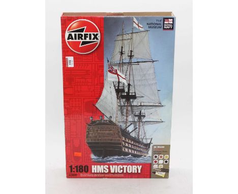 An Airfix 1:180 scale model of HMS Victory kit 