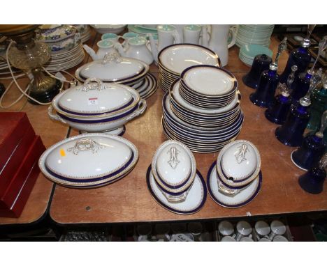 An early 20th century Royal Worcester Vitreous part dinner service