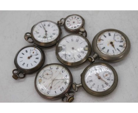 A collection of 19th and early 20th century pocket watches (7)