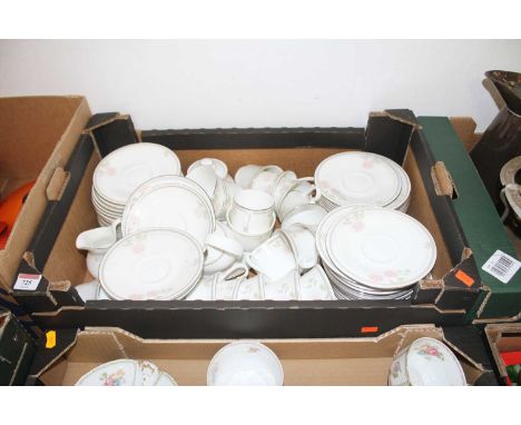 A Royal Doulton Twilight Rose pattern part tea service