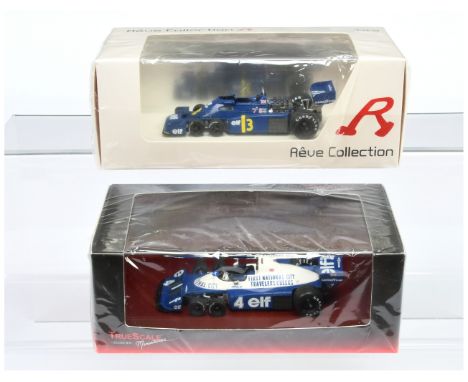 MiniMax (1/43rd) a pair (1) R70025 Tyrrell P34 "Dutch" 1976 and (2) TSM Model 104311 Tyrrell P34&nbsp; "Canadian" 1977 - Mint