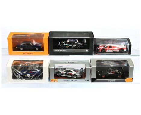 A group 6 (1/43rd) Road &amp; Racing Cars to include - Minimax (Spark) Porsche 908 Spyder, Minichamps 940 081302 Ford Taunus 