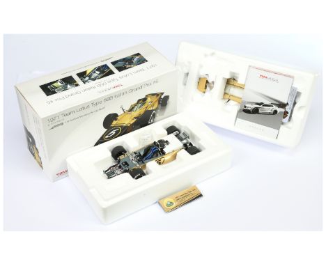 TSM Model (1/18th) 111804 - Lotus 1971 Type 56B "Fittipaldi" - Gold and black - Mint including box and inner polystyrene pack