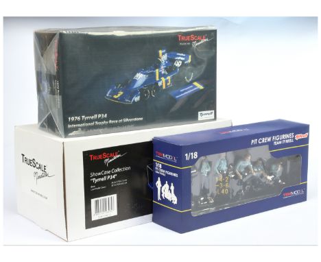 TSM Model (1/18th) 10184 Tyrrell P34 1976 - "Elf" - Silverstone International Trophy - Blue, yellow and racing No.3 - Mint in