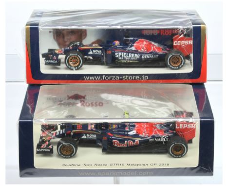 Spark Model (1/43rd) a pair (1) TR015 Toro Rosso STR9 "Abu Dhabi" Test Car 2014 and (2) S4619 Toro Rosso STR10 "Malaysian" GP