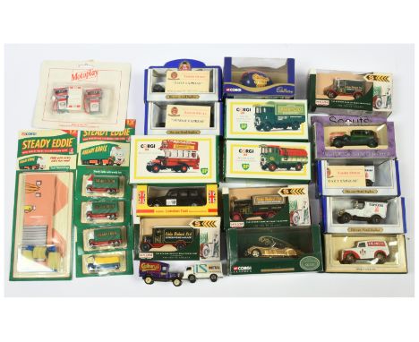 A large mixed group to include Maisto (1/10th) Harley Davidson Motorcycle, Corgi Classics "Heavy Haulage" 17602 "Shunters", M