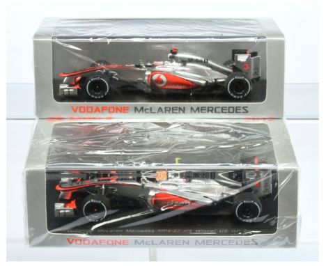 Spark Model (1/43rd) a pair (1) S3048 McLaren&nbsp; Mercedes MP4-27 "US" GP 2012 and (2) S3049 McLaren Mercedes MP4-27 "Brazi