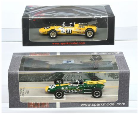 Spark Model (1/43rd) a pair (1)S5771 Vollstedt Riverside 1967 and (2) 43IN65 Lotus 38 "Jim Clark" - "Indy 500" - Mint includi