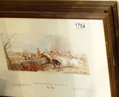 HUNTING PRINTS. Series of four JE Herring colour hunting prints, 39 x 29 cm