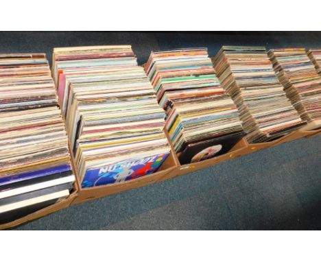 Rock Pop and Classical LPs, etc, including Queen, David Essex, Michael Jackson, chiefly 70's and 80's period, (7 boxes).