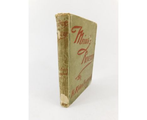 H Rider Haggard. Maiwa's Return, Or The War Of The Little Hand, titled grey cloth, first edition, published by Longmans, Gree