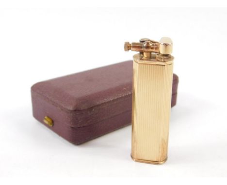 A Dunhill silver gilt Sylph pocket lighter, boxed, London 1966.