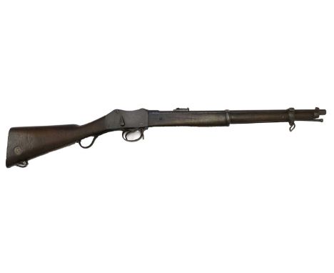 A Martini Henry Mk.II Service Carbine, .577/450 calibre, the 52.5cm rifled steel barrel with hinged ladder rear sight, variou
