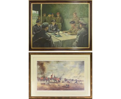 By and After David Cartwright"Come on the 63rd" Inkerman - 5th November 1854Colour print, limited edition 72/100, signed by t