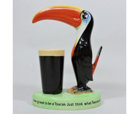 A 1930's Carltonware Ltd Guinness advertising lamp base, made for Arthur Guinness Son & Co. (Park Royal) Ltd, in the form of 