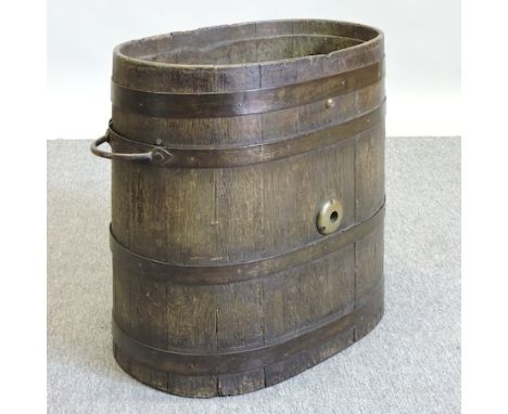 A coopered stick stand, 50cm tall