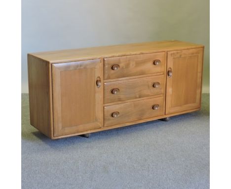 An Ercol light elm Windsor sideboard, 156cm
