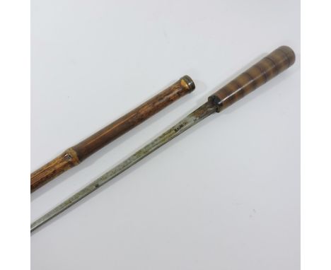 An early 20th century Italian cane swordstick, 89cm